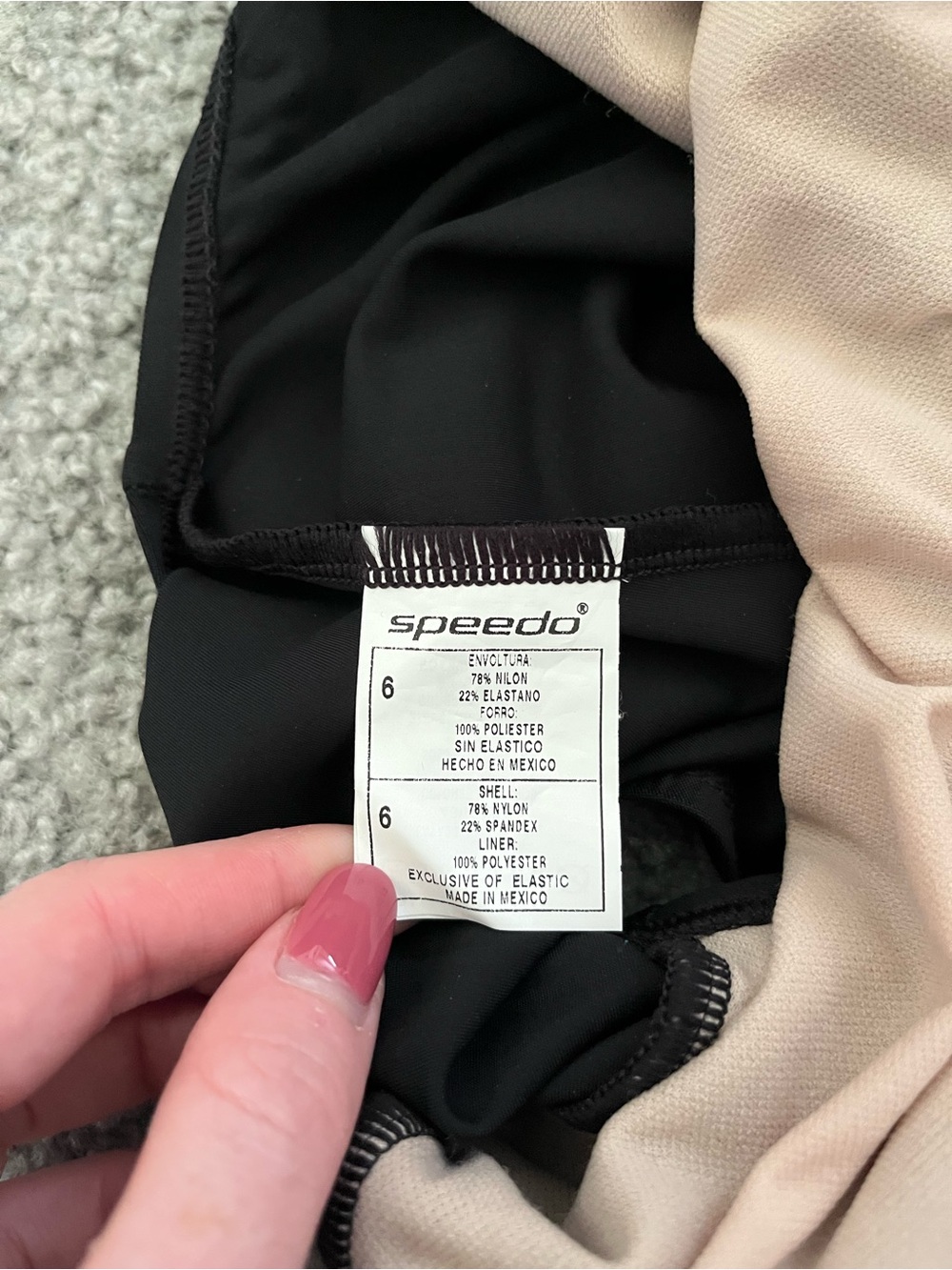 Speedo Black One-Piece Swimsuit - Picture 6 of 6